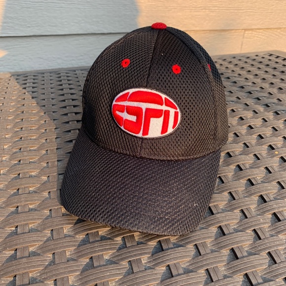 Top of the World Other - ESPN Top Of The World One Fit Black Baseball Cap‎ Hat Y2K